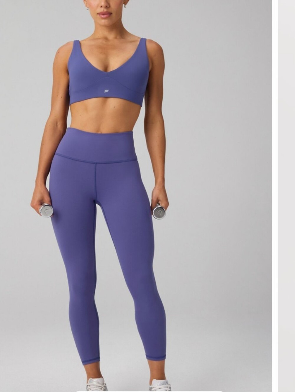Fabletics Define Power-Hold 7/8 To leggings, Velvet Dawn Blue, SZ M